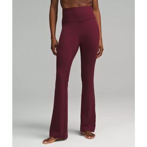 Lululemon NEW Red Merlot Groove Flare Super High Rise SHR size 4 Legging